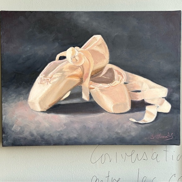 Other - Elegant Ballet Shoes Art Painting